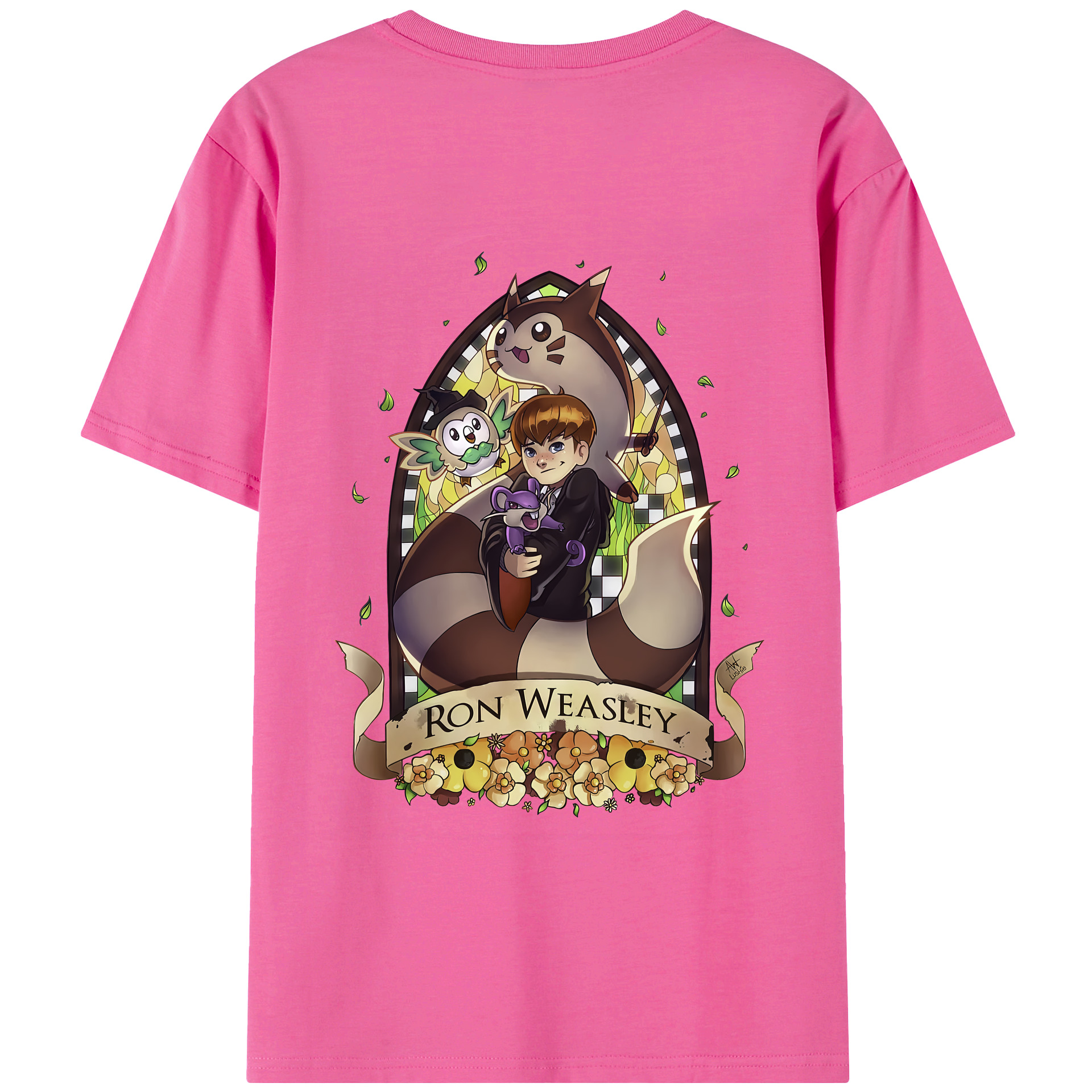 （画像用） Harry Potter ハリー・ポッターシリーズ レディース半袖Tシャツ(バックプリント)